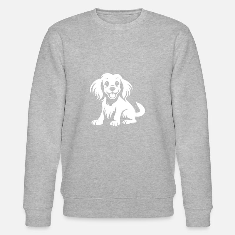 Cocker Spaniel Dog - Stanley/Stella CHANGER Unisex Organic Sweatshirt - heather grey