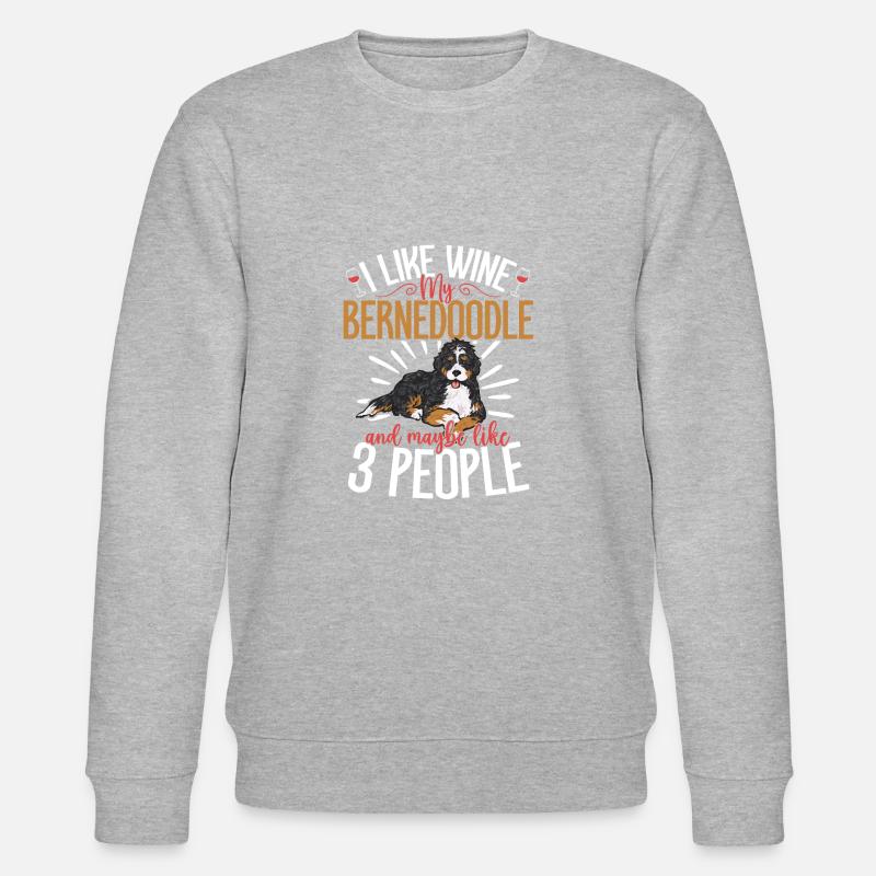 Bernedoodle Hund - Stanley/Stella Unisex Bio-Sweatshirt CHANGER  - Grau meliert