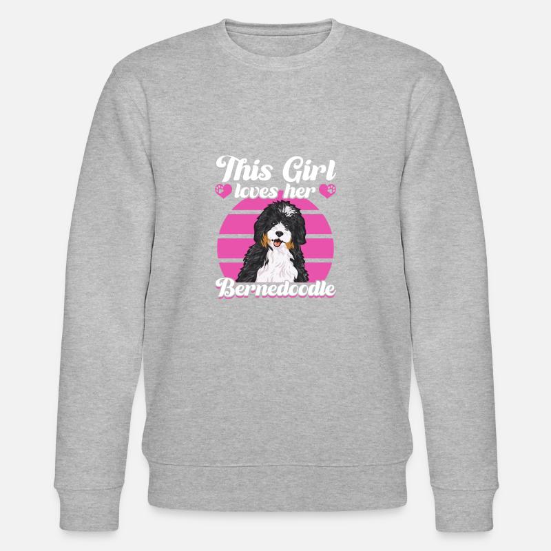 Bernedoodle Hund - Stanley/Stella Unisex Bio-Sweatshirt CHANGER - Grau meliert