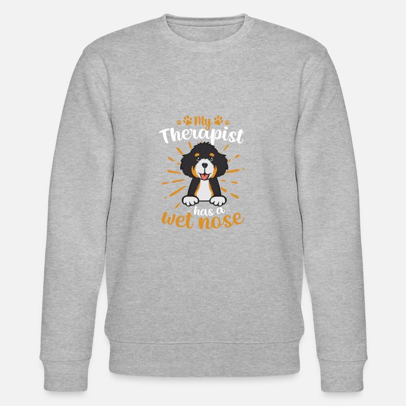 Bernedoodle Hund - Stanley/Stella Unisex Bio-Sweatshirt CHANGER  - Grau meliert