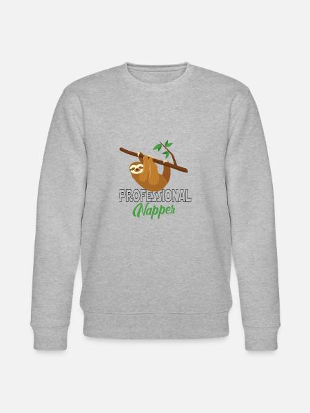 Professinonal Napper, Sloth, Sloth, Sleeping, - Stanley/Stella CHANGER Unisex Organic Sweatshirt - heather grey