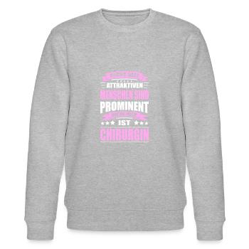 Nicht Alle Menschen Sind Prominent Chirurgin - Stanley/Stella Unisex Bio-Sweatshirt CHANGER  - Grau meliert - Vorne - Nik (191cm) & Marisol (170cm)