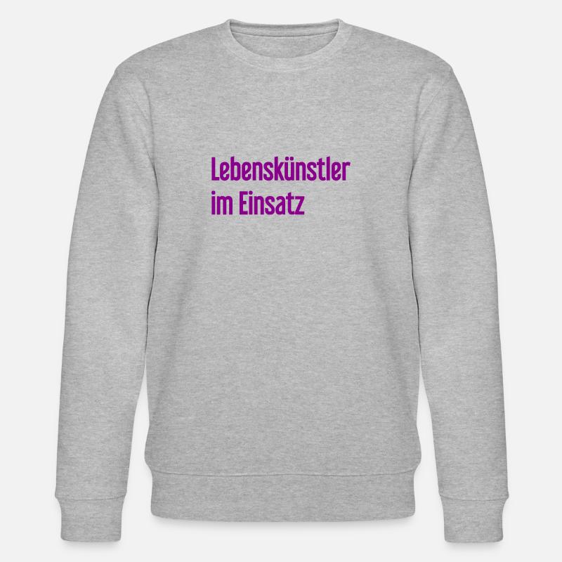 Lebenskünstler im Einsatz - Stanley/Stella Unisex Bio-Sweatshirt CHANGER  - Grau meliert