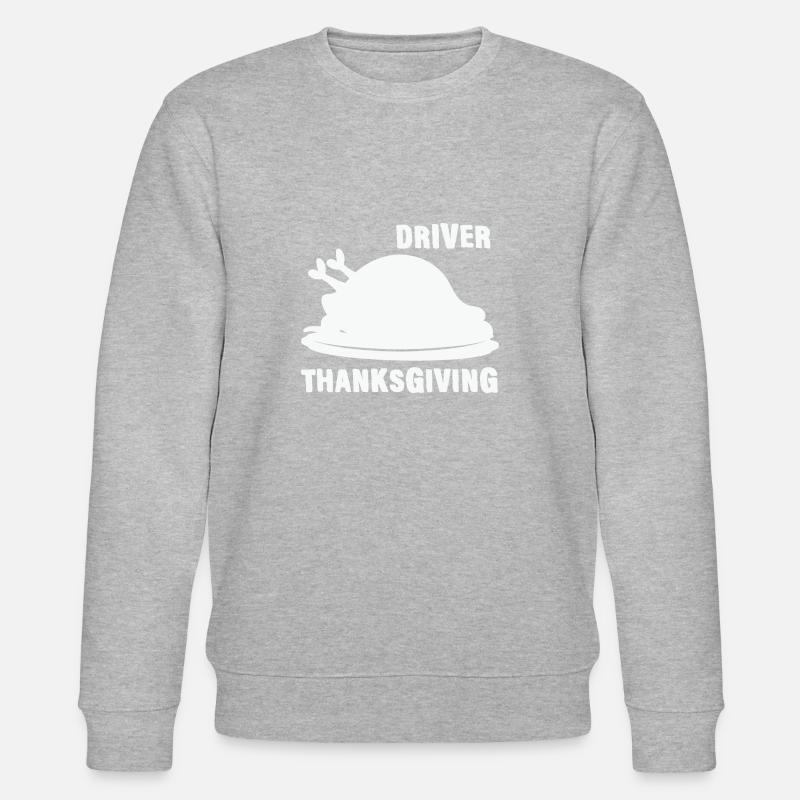 Driver Thanksgiving Turkey Dinner - Stanley/Stella CHANGER Unisex Organic Sweatshirt - heather grey