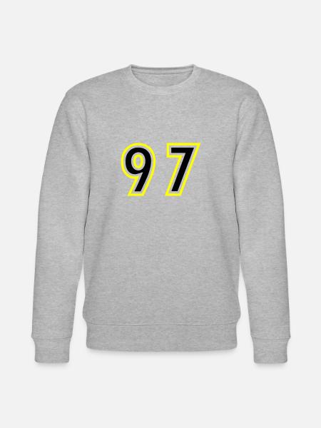 97 Number College - Stanley/Stella CHANGER Unisex Organic Sweatshirt - heather grey