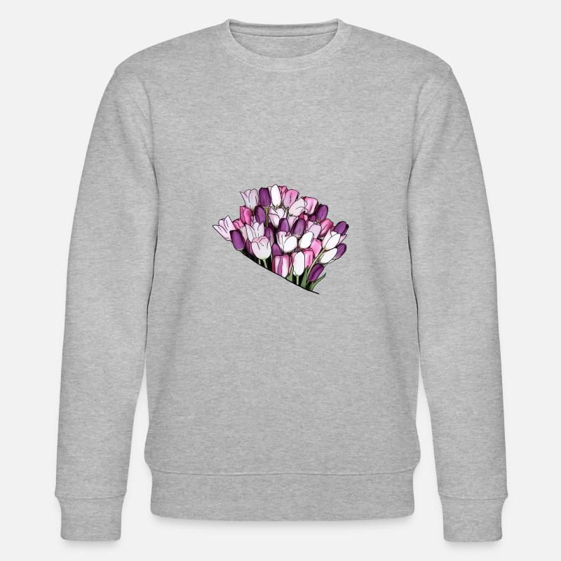 Beau bouquet d'amour pour l'éternité - Sweat bio CHANGER Stanley/Stella Unisexe - gris chiné