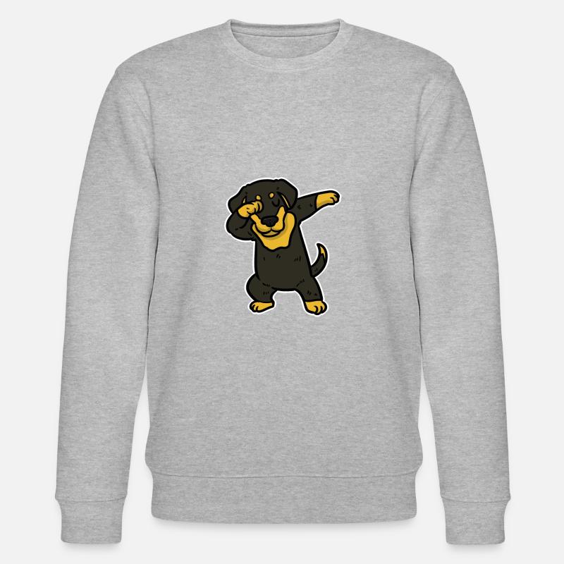 Chien Dachshund Dachshund - Sweat bio CHANGER Stanley/Stella Unisexe - gris chiné