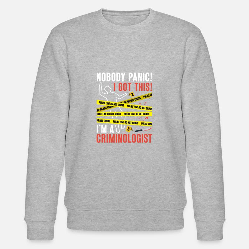 Spurensicherung - Kripo Polizei Kriminaltechnik - Stanley/Stella Unisex Bio-Sweatshirt CHANGER  - Grau meliert