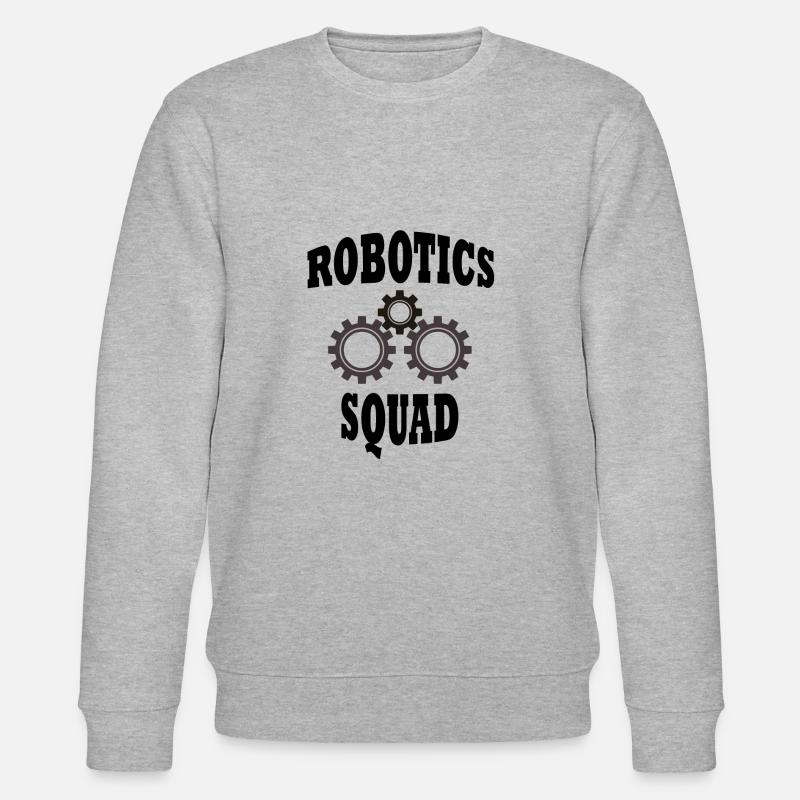 Robot Squad Ironic Quote Robotics - Stanley/Stella Unisex Bio-Sweatshirt CHANGER  - Grau meliert