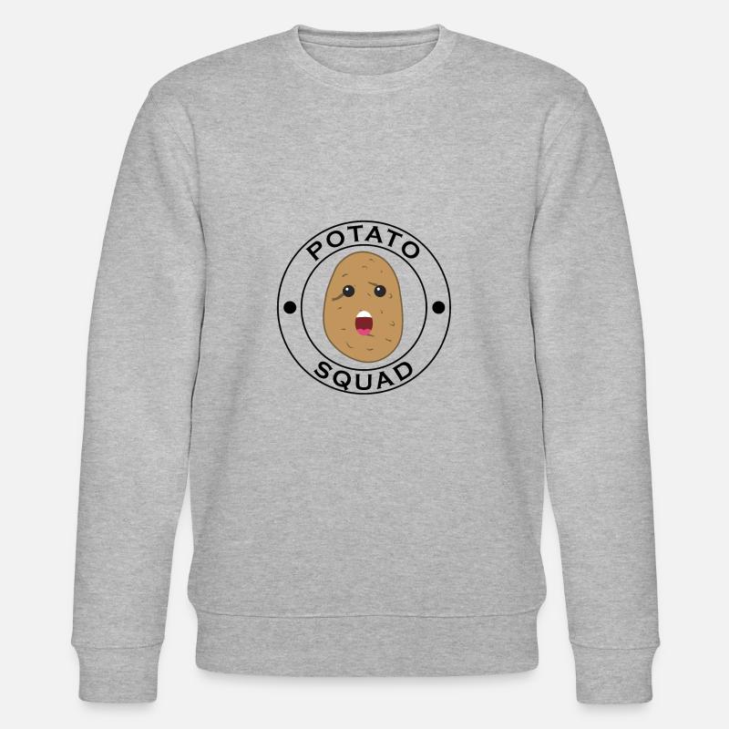 Potato Squad — Gesundes Kochen, Hobbykoch - Stanley/Stella Unisex Bio-Sweatshirt CHANGER  - Grau meliert