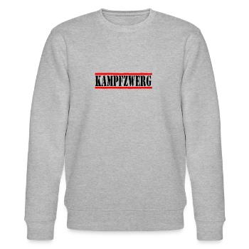 Kampfzwerg schwarz - Stanley/Stella Unisex Bio-Sweatshirt CHANGER  - Grau meliert - Vorne - Nik (191cm) & Marisol (170cm)