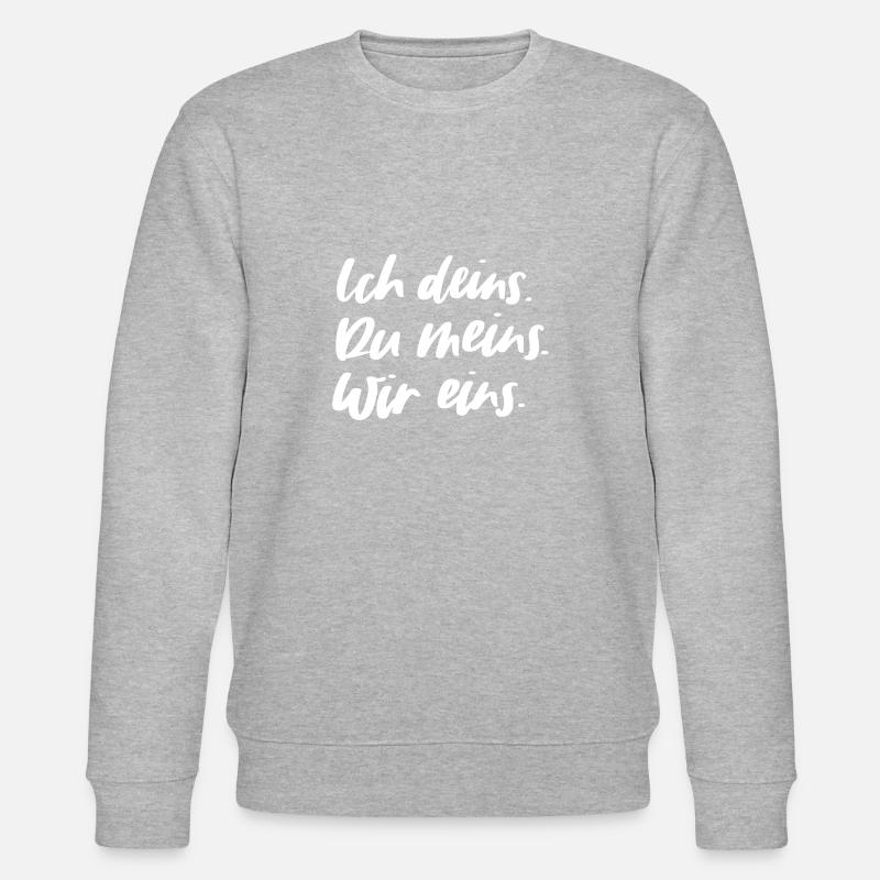 Ich & Du - Stanley/Stella Unisex Bio-Sweatshirt CHANGER  - Grau meliert