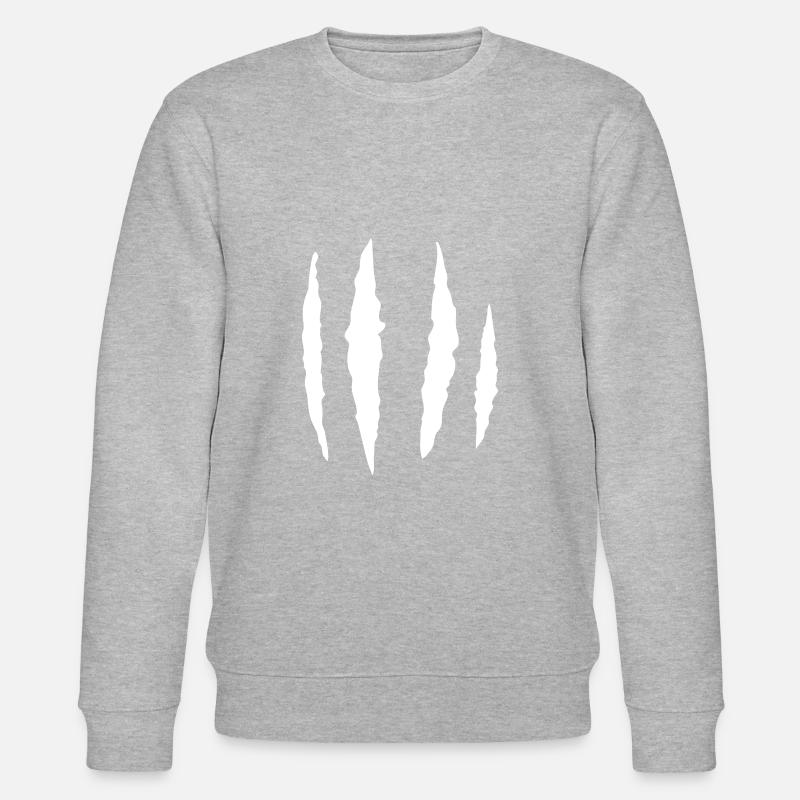Krallen Kratzer - Stanley/Stella Unisex Bio-Sweatshirt CHANGER - Grau meliert