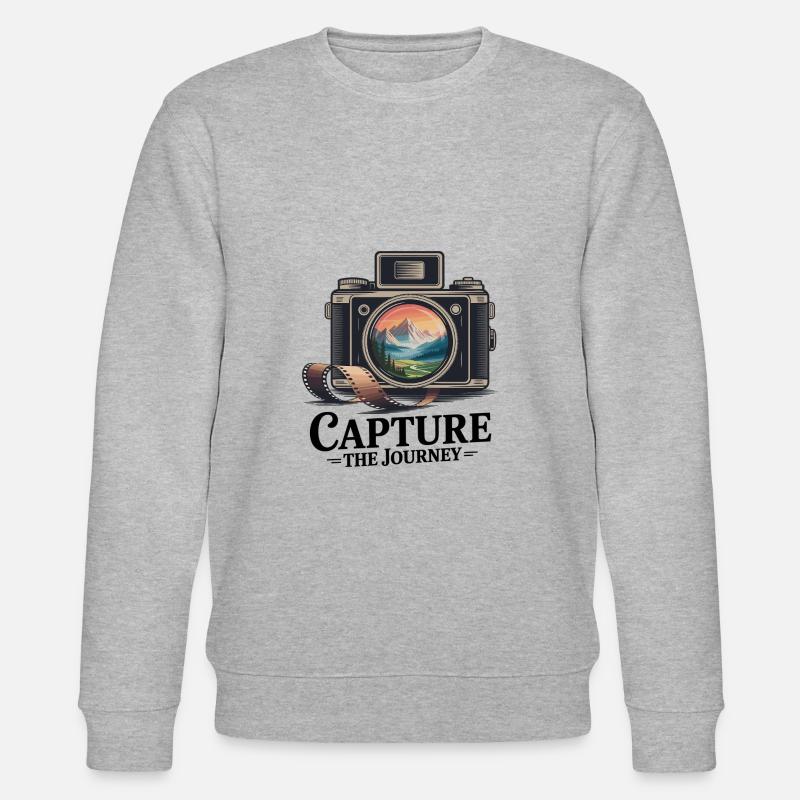 Capture the Journey - Stanley/Stella Unisex Bio-Sweatshirt CHANGER  - Grau meliert