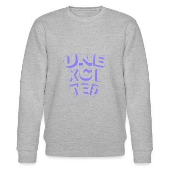 unexcited purple - Stanley/Stella Unisex Bio-Sweatshirt CHANGER  - Grau meliert - Vorne - Nik (191cm) & Marisol (170cm)