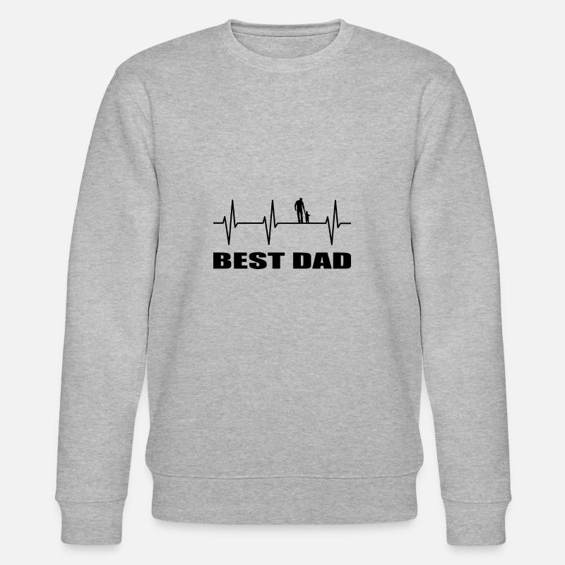 Papa - Stanley/Stella Unisex Bio-Sweatshirt CHANGER  - Grau meliert