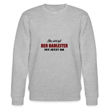 Bauleiter - Stanley/Stella Unisex Bio-Sweatshirt CHANGER  - Grau meliert - Vorne - Nik (191cm) & Marisol (170cm)
