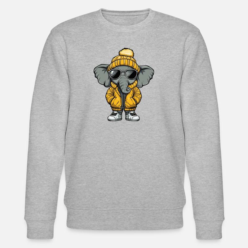 Mammut Winter Comic - Stanley/Stella Unisex Bio-Sweatshirt CHANGER  - Grau meliert