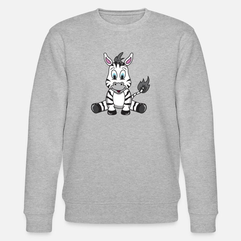 Baby Zebra - Stanley/Stella Unisex Bio-Sweatshirt CHANGER  - Grau meliert