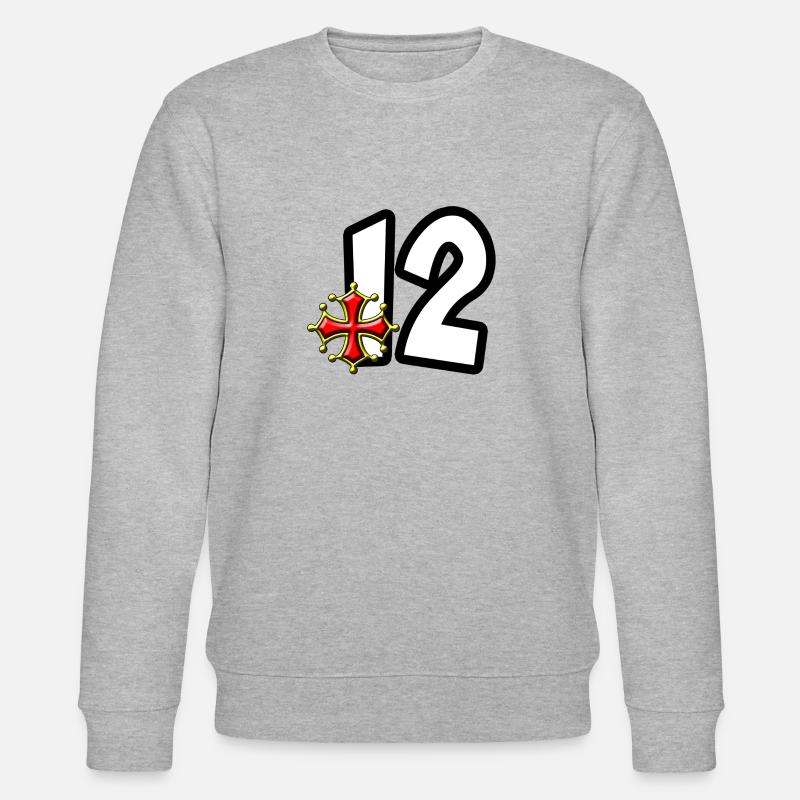 12 Aveyron - Stanley/Stella Unisex Bio-Sweatshirt CHANGER  - Grau meliert