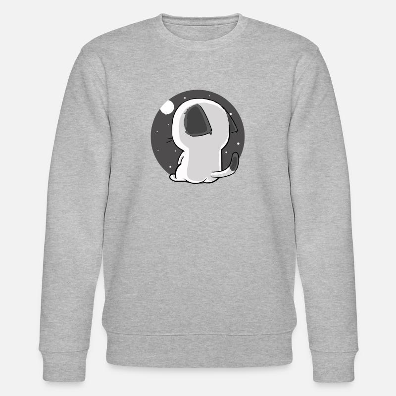 Katze - Stanley/Stella Unisex Bio-Sweatshirt CHANGER  - Grau meliert