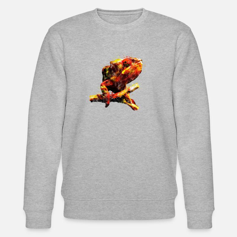 gxp perfect chamaeleon chameleon - Stanley/Stella CHANGER Unisex Organic Sweatshirt - heather grey