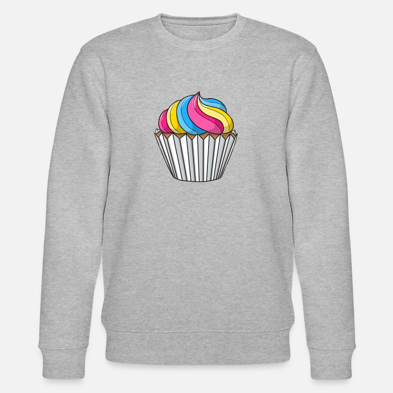 Pansexual Pride Cupcake - Ekologiczna bluza unisex Stanley/Stella CHANGER  - szary melanż