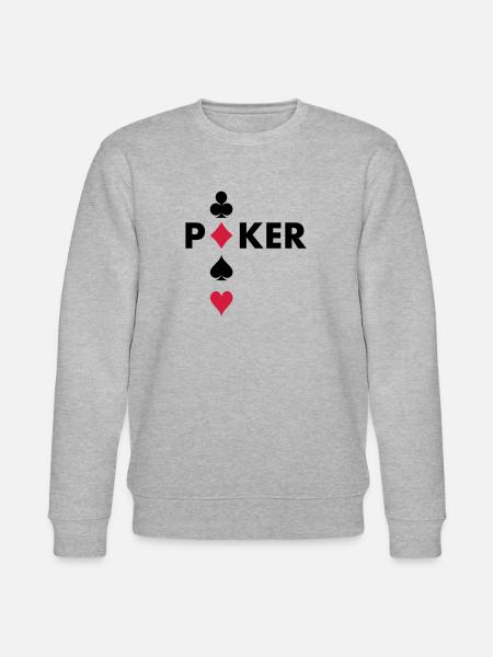Poker player - Stanley/Stella CHANGER Unisex Organic Sweatshirt - heather grey