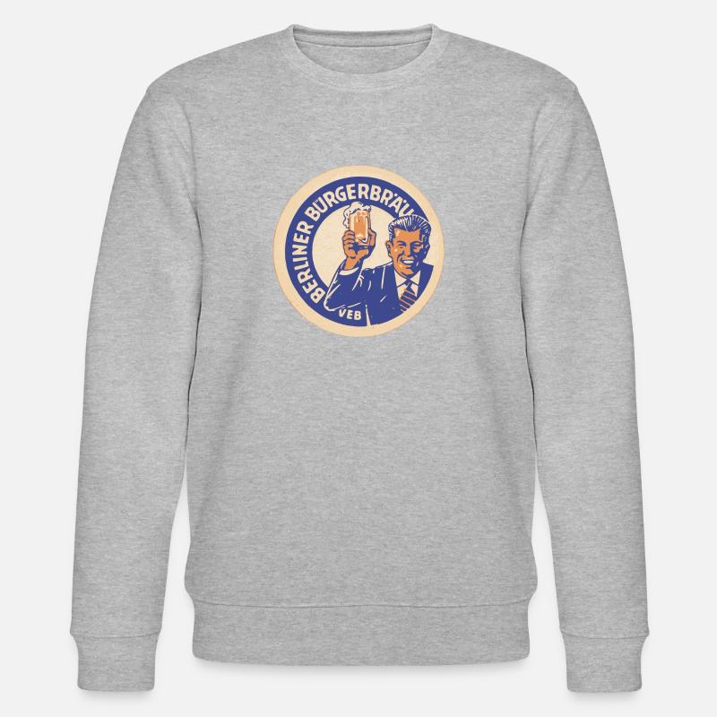 VEB Berliner Buergerbraeu - Stanley/Stella Unisex Bio-Sweatshirt CHANGER  - Grau meliert