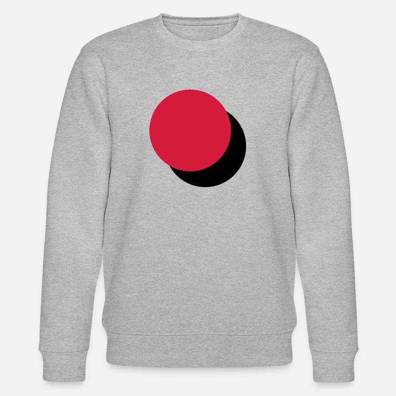Two touching circles - Stanley/Stella CHANGER Unisex Organic Sweatshirt - heather grey