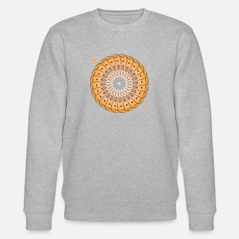 Rotating pattern circle - Stanley/Stella CHANGER Unisex Organic Sweatshirt - heather grey