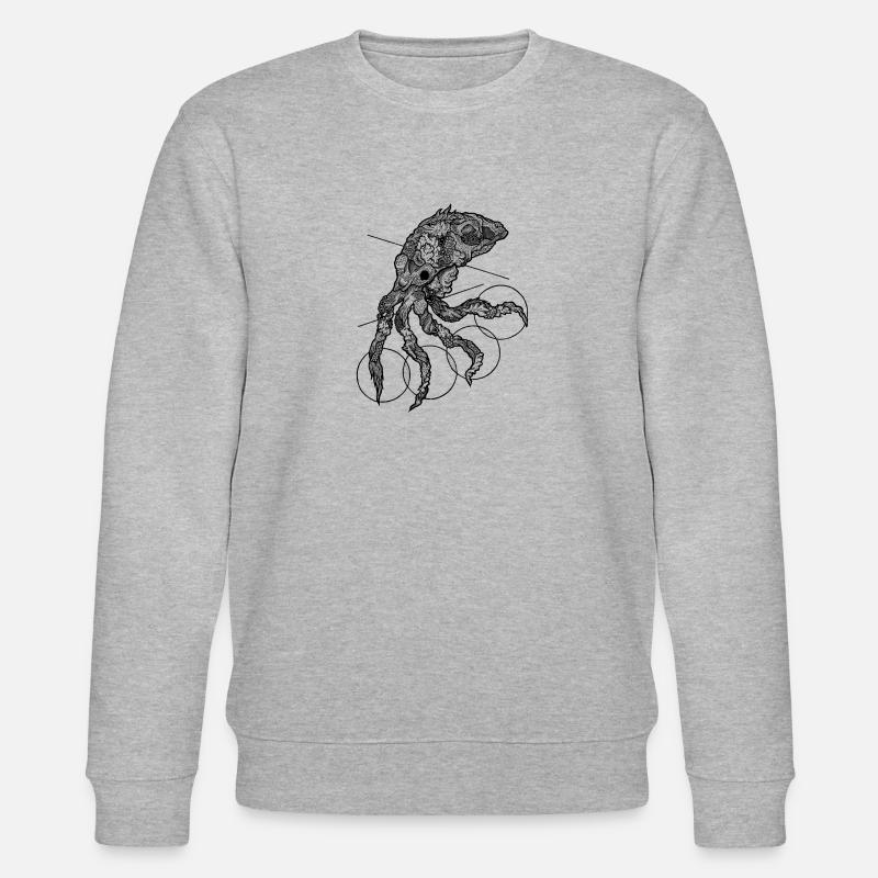 Tintenfisch - Stanley/Stella Unisex Bio-Sweatshirt CHANGER  - Grau meliert