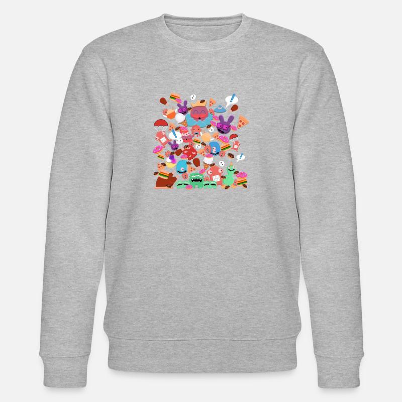 Petits monstres - Sweat bio CHANGER Stanley/Stella Unisexe - gris chiné