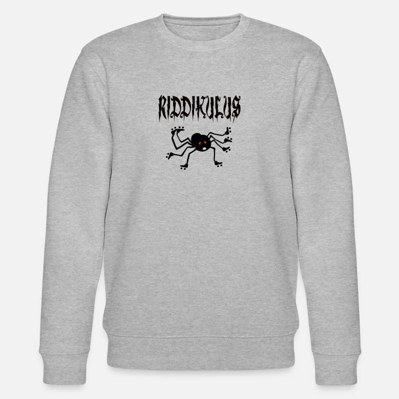 Spider with roller skates - Stanley/Stella CHANGER Unisex Organic Sweatshirt - heather grey