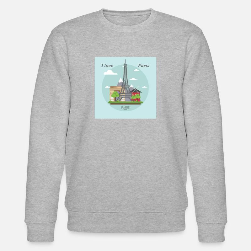 J'aime Paris - Sweat bio CHANGER Stanley/Stella Unisexe - gris chiné