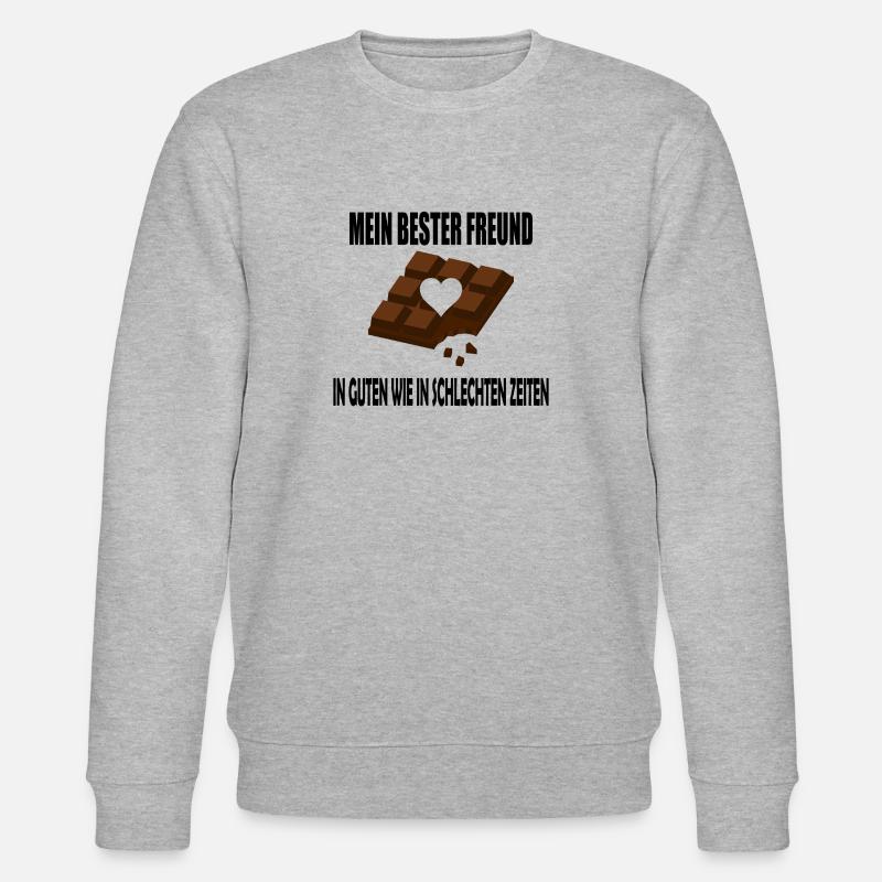 Schokolade / Schoki - Stanley/Stella Unisex Bio-Sweatshirt CHANGER  - Grau meliert