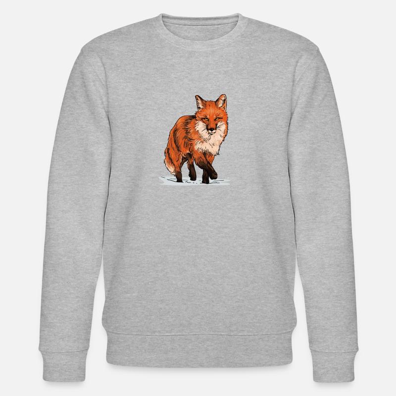 Renard dans la nature - Sweat bio CHANGER Stanley/Stella Unisexe - gris chiné