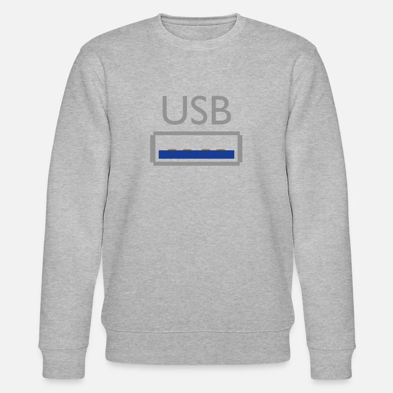 USB - Sweat bio CHANGER Stanley/Stella Unisexe - gris chiné