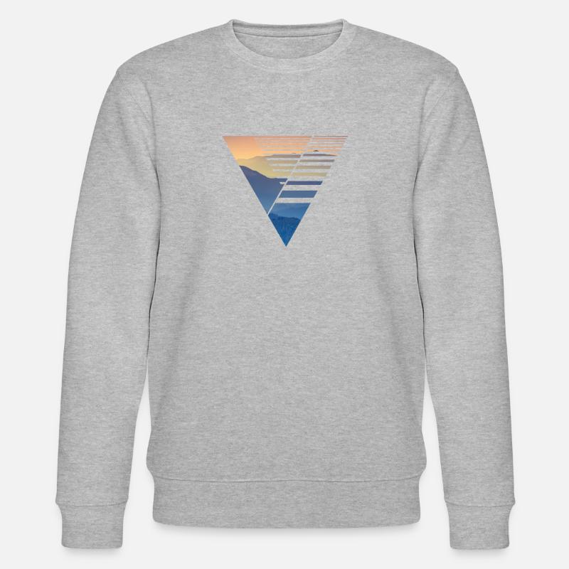 Vector Design Triangle - Stanley/Stella CHANGER Unisex Organic Sweatshirt - heather grey