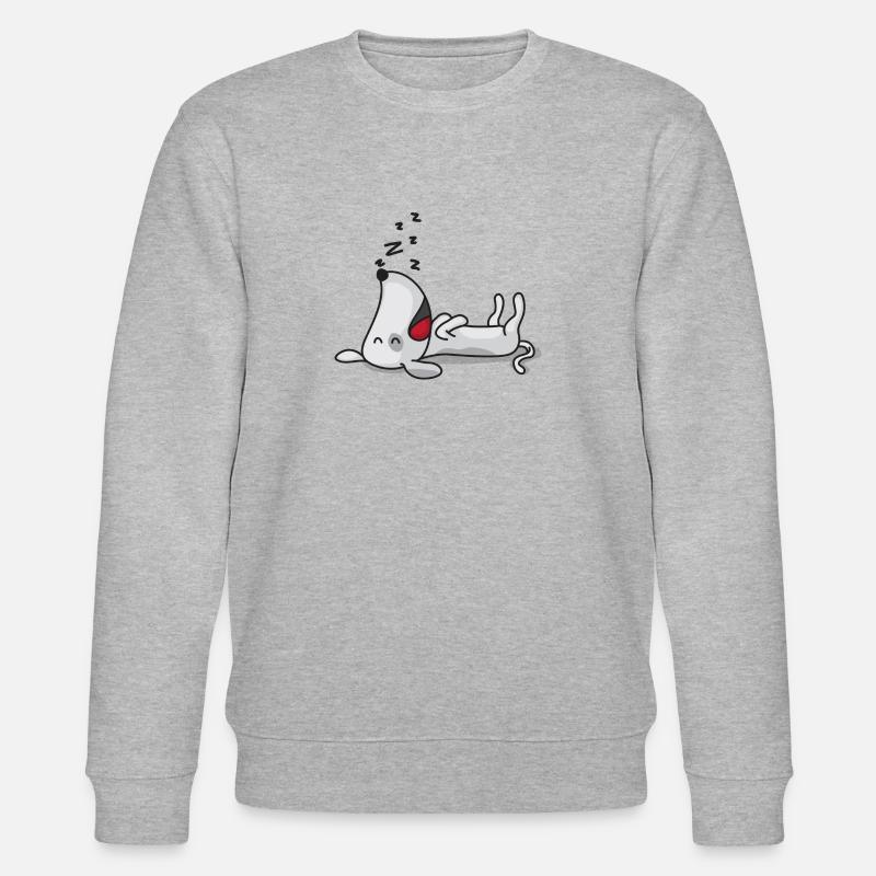Chien endormi - Sweat bio CHANGER Stanley/Stella Unisexe - gris chiné
