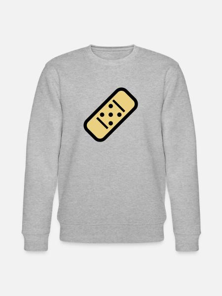Comic Pflaster - Stanley/Stella Unisex Bio-Sweatshirt CHANGER - Grau meliert