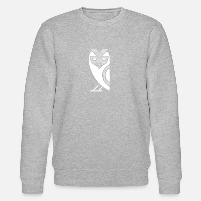 Eule - Stanley/Stella Unisex Bio-Sweatshirt CHANGER  - Grau meliert