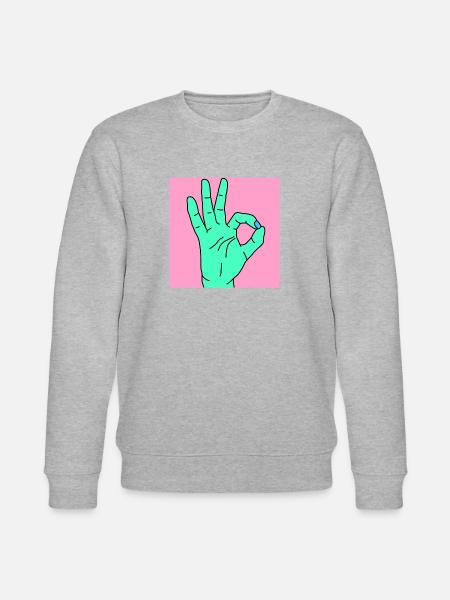ok rose - Sweat bio CHANGER Stanley/Stella Unisexe - gris chiné