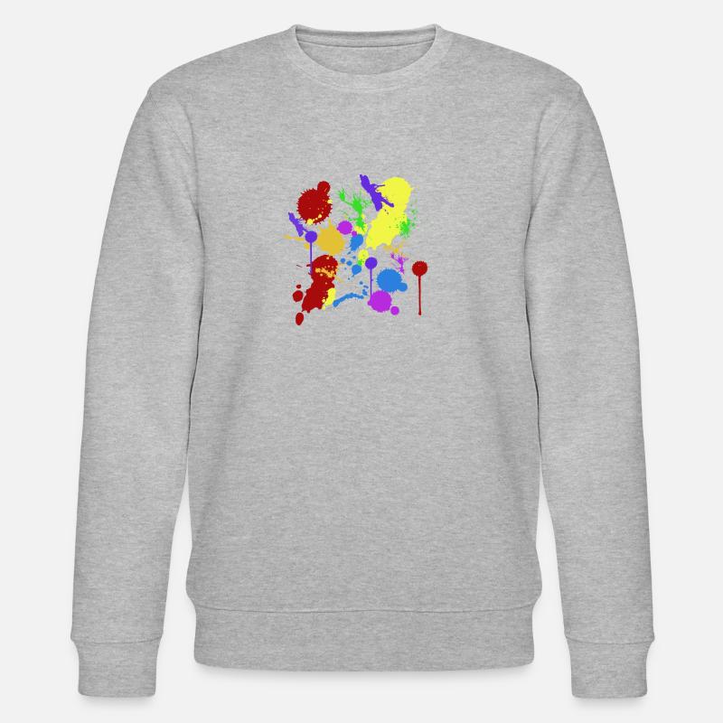 Farbflecken - Stanley/Stella Unisex Bio-Sweatshirt CHANGER  - Grau meliert