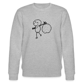 see you later - Stanley/Stella CHANGER Unisex Organic Sweatshirt - heather grey - Front - Nik (191cm) & Marisol (170cm)