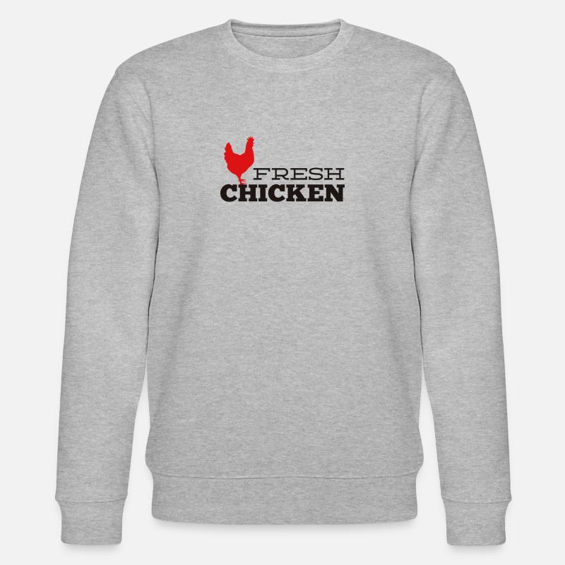 Fresh Chicken - Stanley/Stella Unisex Bio-Sweatshirt CHANGER - Grau meliert