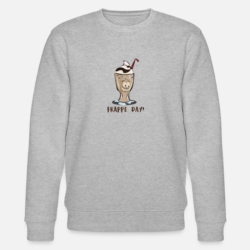 Frappe Day! - Stanley/Stella Unisex Bio-Sweatshirt CHANGER  - Grau meliert