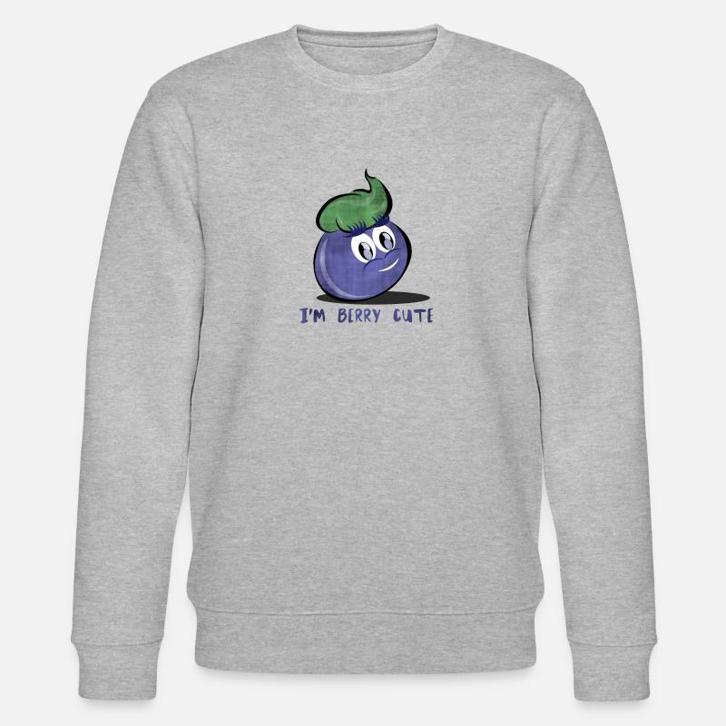 I'm berry cute - Stanley/Stella Unisex Bio-Sweatshirt CHANGER  - Grau meliert