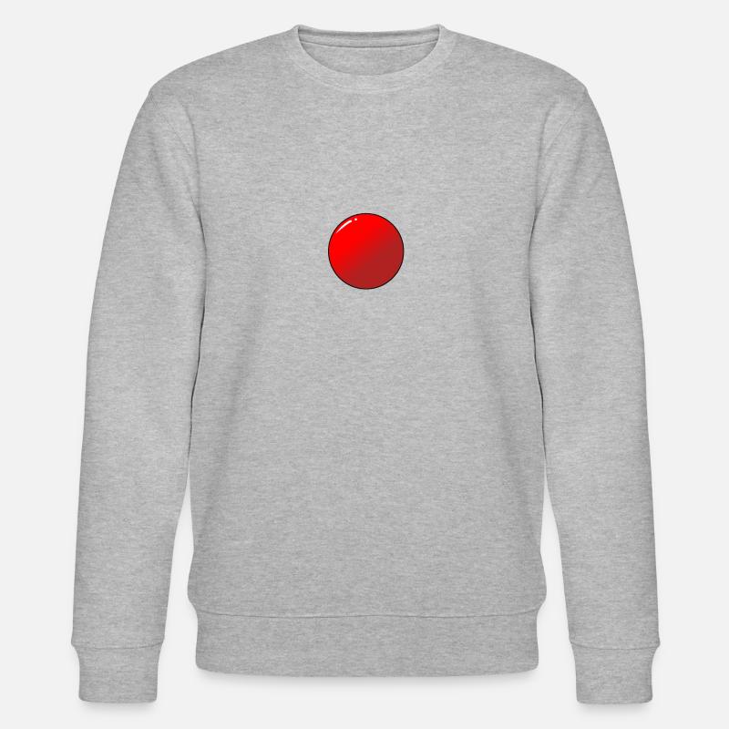 Boule rouge - Sweat bio CHANGER Stanley/Stella Unisexe - gris chiné