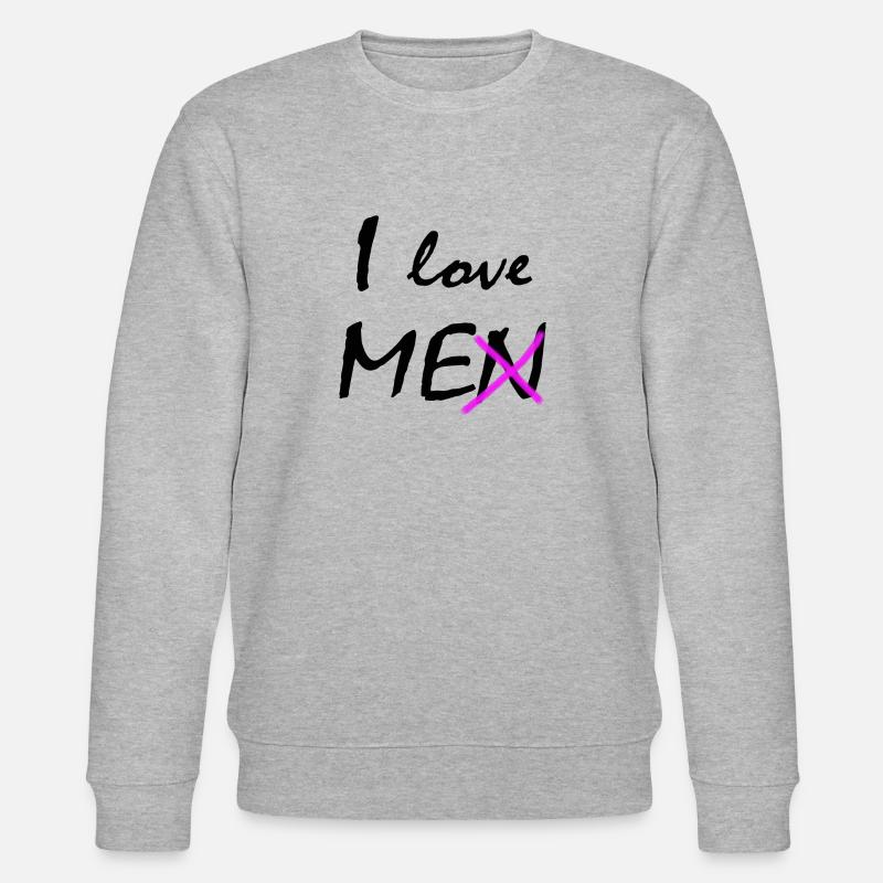 Ich liebe mich - Stanley/Stella Unisex Bio-Sweatshirt CHANGER  - Grau meliert